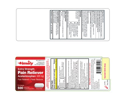 341r Acetamoniphen 500mg Tablets Ct500 Bottle Label